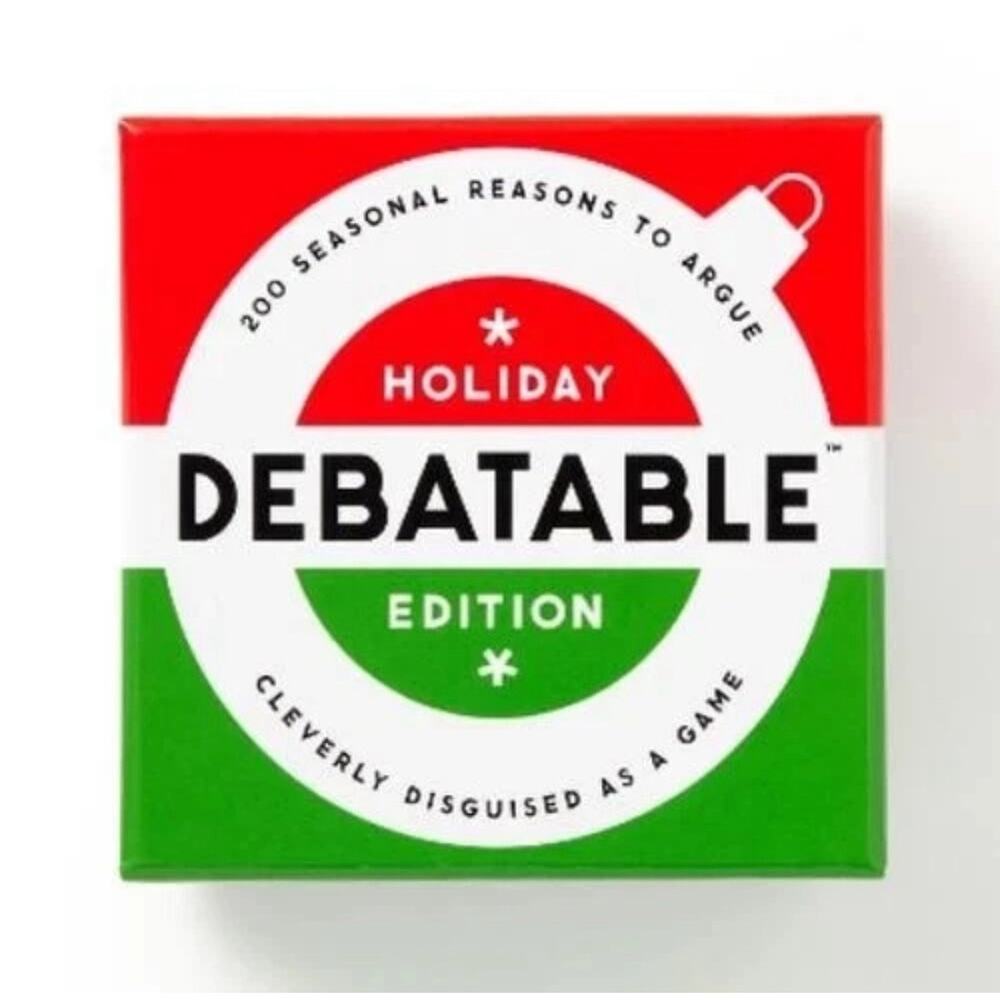 Debatable Holiday Edition Social Game by Galison and Brass Monkey (2024, Game)
